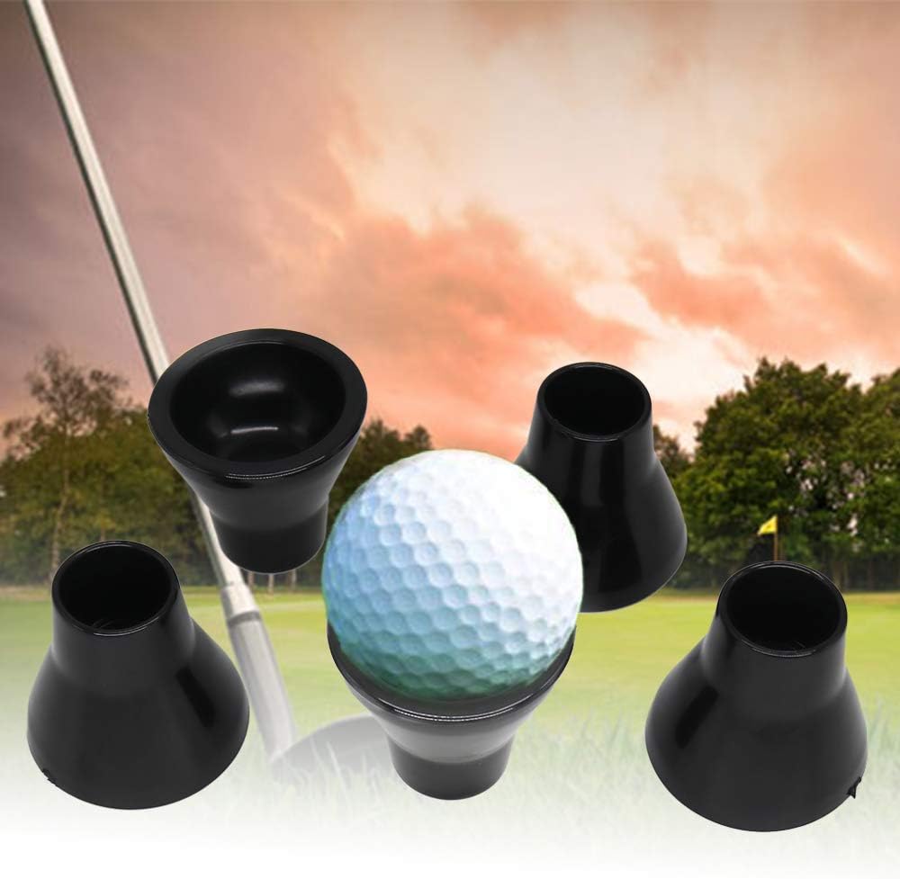 HISTAR 5Pcs Golf Ball Pick Up Retriever Putter Grip Finger Rubber Picker Tool Black