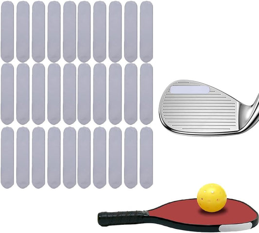 Golf Lead Tape Pickleball Lead Tape Adhesive Lead Sheet 30pcs 2.0×0.4in 3g,Golf Training Accessories|for Golf Iron Woods Putter or Tennis Racket Badminton Racket Weight Adjustment