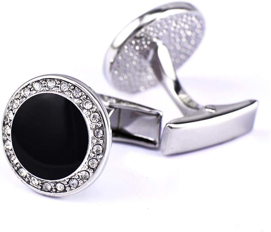 S&W Wedding Cufflinks for Men Cuffs with Gift Box Business for Tuxedo Shirts