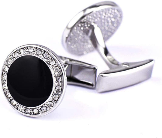 S&W Wedding Cufflinks for Men Cuffs with Gift Box Business for Tuxedo Shirts