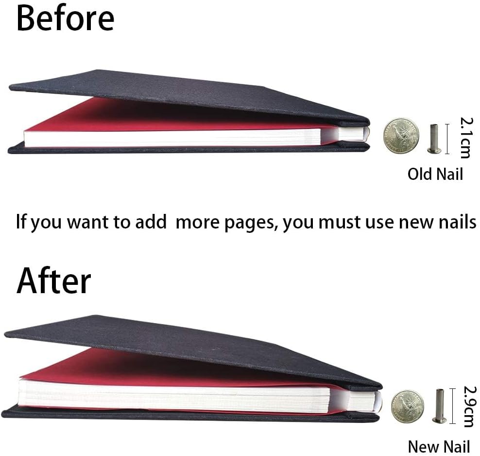 Vienrose Photo Album Self Adhesive Scrapbook Refill Pages for Vienrose11x10.6 inch Photo Album