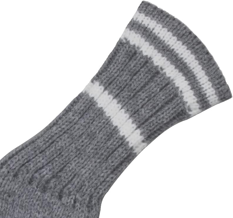 Scott Edward 1/7/10 Pcs Knitted Golf Club Head Covers for Irons Wedge Cuteness and Basically Socks Shape Washable Golf Club Head Protector on Classic Stripes Style，Double Sided Customization