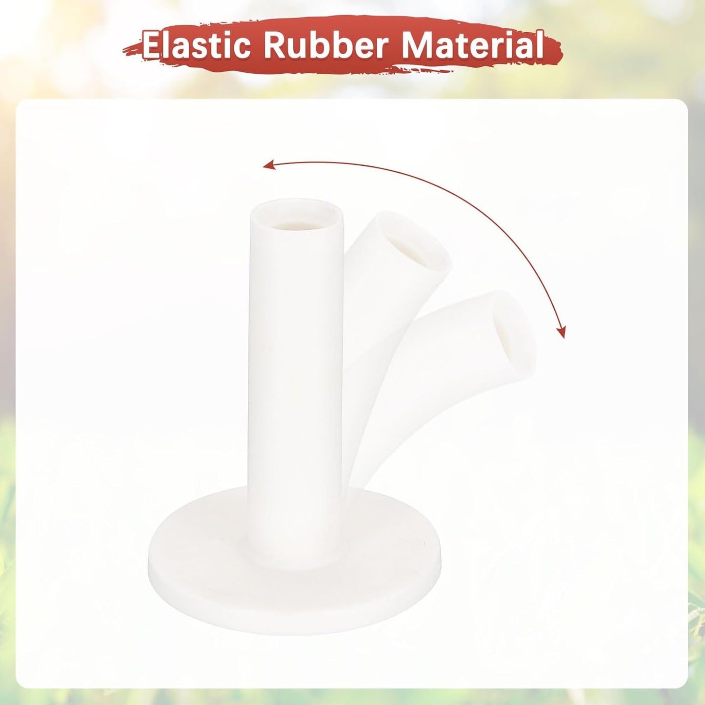 Rubber Golf Tees [] - Flexible Stable Ball Holder Use for Home & Outdoor & Indoor Tall Training Driving Range - [] Hitting Mats