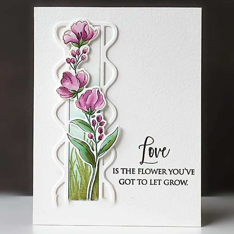 Metal Cutting Die for Scrapbooking - Cut Stencils for DIY Scrapbook Photo Album Decorative Paper Card, Card Making Supplies & Crafting Die Cut (Flower Basket 5.5 x 3.7 in)