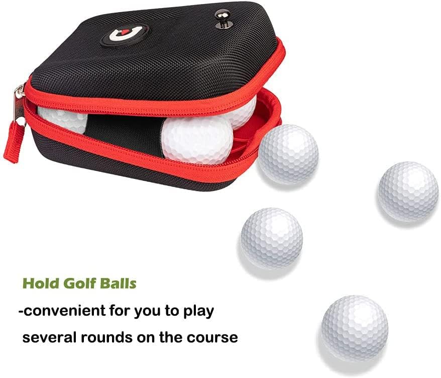 ACHIX Golf Rangefinder Hard Shell Case Compatible for Bushnell/Callaway/Tectectec,Universal Laser Range Finder Carry Bag with Carabiner Belt Clip for most brands rangefinders