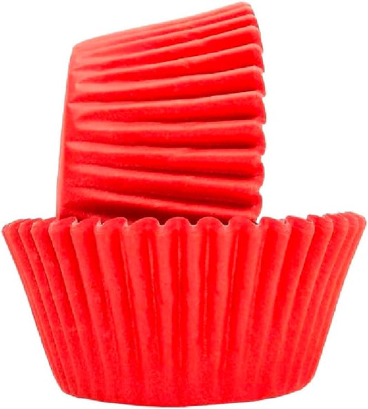 Regency Wraps Greaseproof Professional Grade Baking Cups, Pack of 40, Standard Liners, Red Solid, for Cupcakes, Muffins, Candy, Non Stick