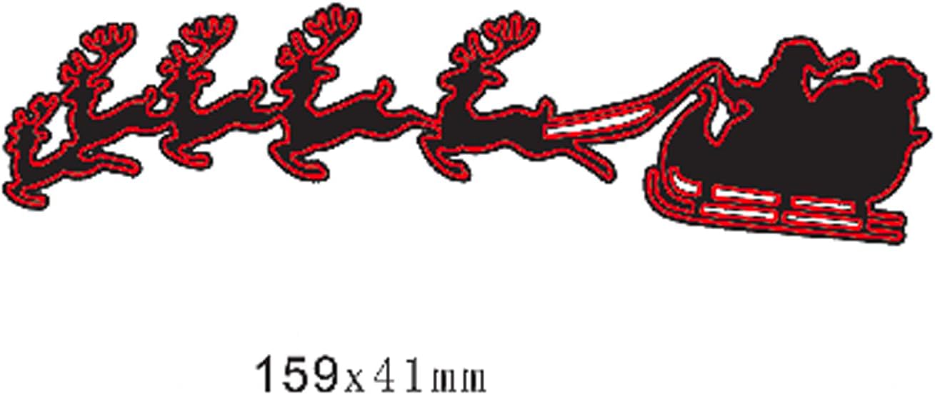 Lapoo Metal Cutting Die for Scrapbooking, 3D Backgrounds Frame New Cutting Dies DIY Album Card Making Decor Paper Metal Die Cuts Party Wedding Decorations (Christmas Gift 5 x 1.4 in)