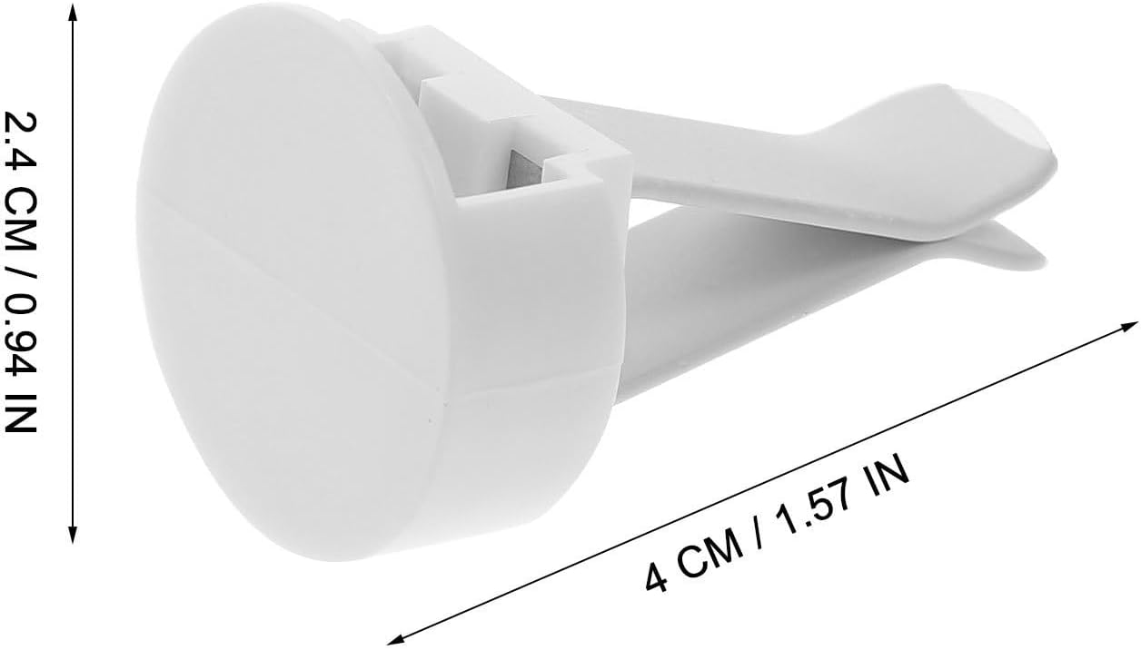 100PCS Car Vent Clips,Air Outlet Clips Car Air Vent Accessories for Home Office DIY Decorations - White