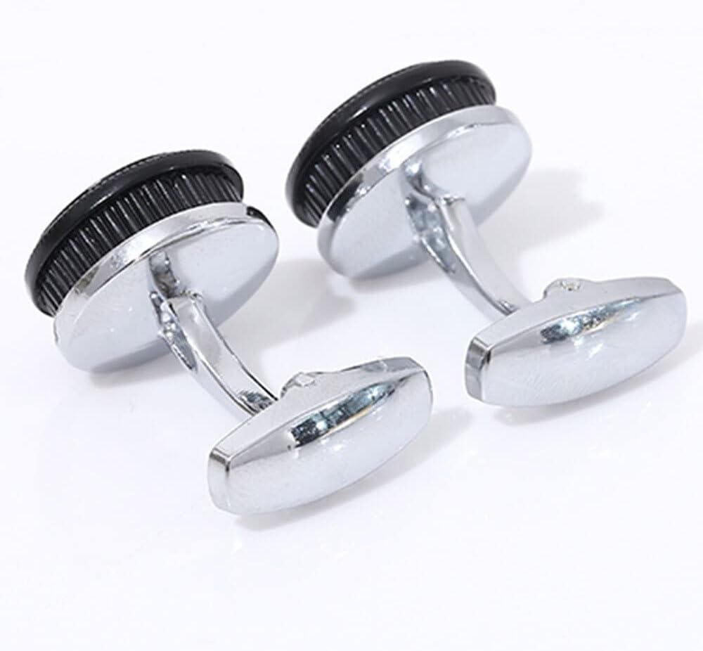 S&W Wedding Cufflinks for Men Cuffs with Gift Box Business for Tuxedo Shirts