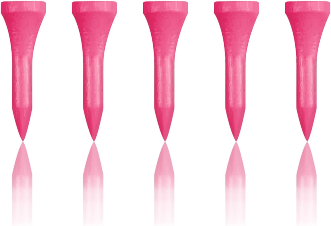 Wooden Golf Tees 3-1/4", 2-3/4", 1-1/2" Available,100 Count (Natural Color, White, Black, Blue, Red, Pink)