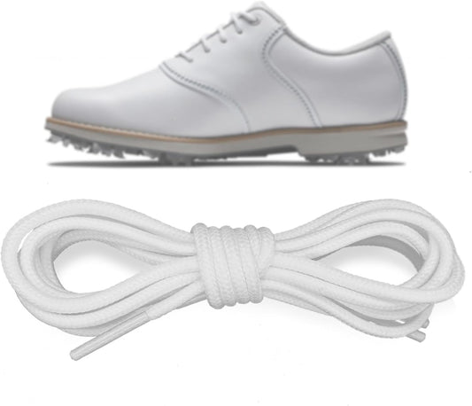 Polyester Golf Shoelaces for FootJoy Golf Sports Shoe, 3/32‘’(2.5mm) Thin Dress Oxford Shoe Lace Replacement Strings