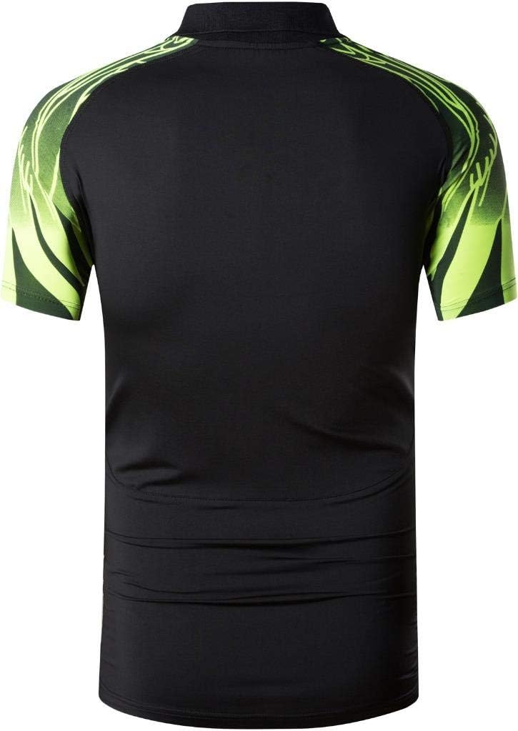 jeansian Men's Sport Outdoor Quick Dry Fit Short Sleeves Polo Tee Shirt Tshirt T-Shirt Tops Golf Tennis Bowling LSL195