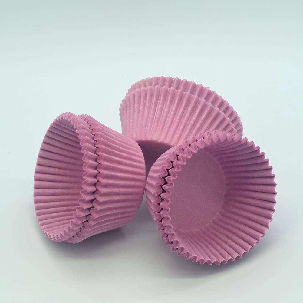 Purple Cupcake Liners Greaseproof Paper Standard Baking Cups for Party and More, 150-Count