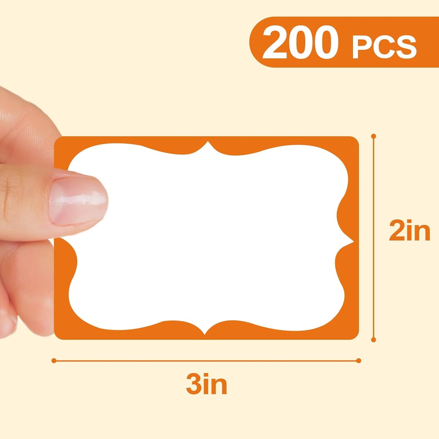 Colored Name Tags,200 Pcs Name Stickers 8 Color Name Tag Sticker for Clothes Gifts, 2'' x 3'' Nametags Stickers for School Office Home LPK-XMT-CAI