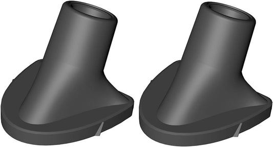 2 Pcs Black Golf Bag Stand Feet Replacement, Wear-Resistent Golf Bag Rubber Feet Replacement, Necessary Golf Club Bag Accessories Strong Grip, Easy to Install, Golf Club Bag Accessories