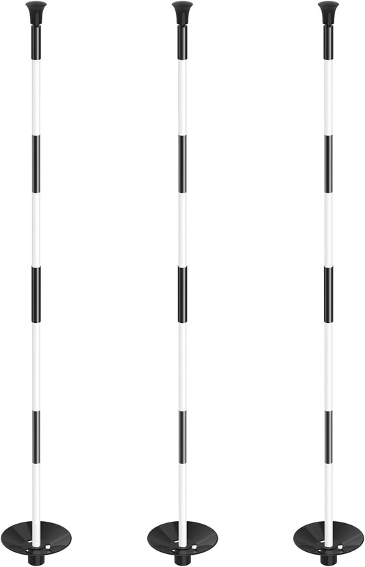 KINGTOP Golf Flagstick - Portable Design, Practice Putting Green Flag Stick for Yard, Club - Golf Pole Pin Flagpole, 3FT or 6FT Heights Available