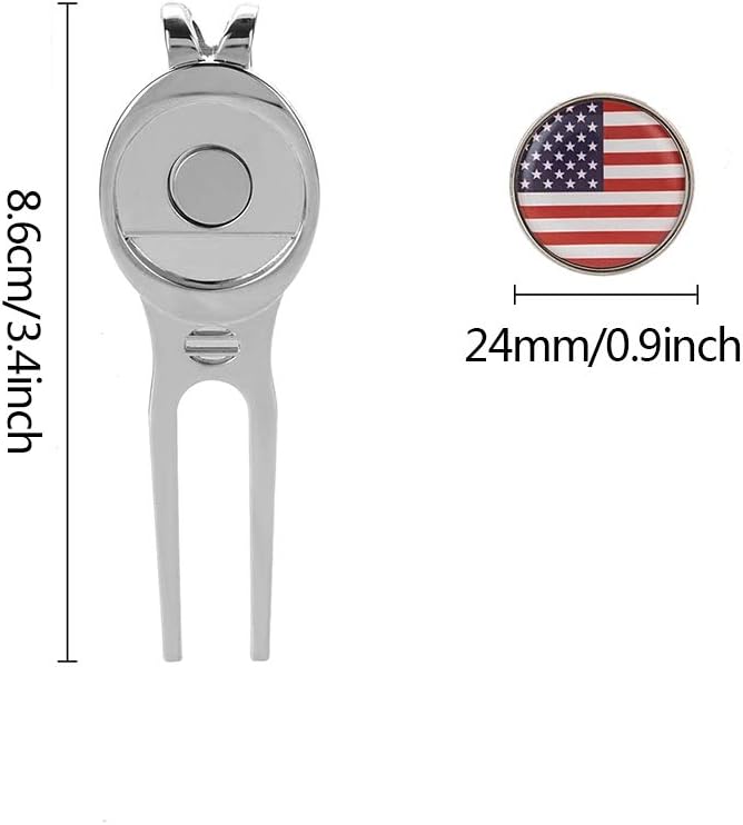 CHIVENIDO Divot Tool Divot Repair Tool, Premium Golf Divot Tool Golf Ball Maker
