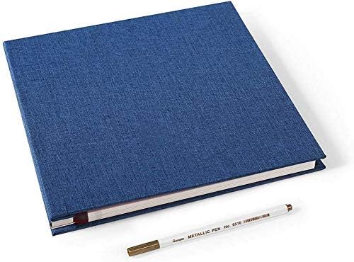 Vienrose Large Photo Album Self Adhesive for 4x6 5x7 8x10 Pictures Scrapbook Album DIY Scrap Book 40 Sticky Pages with A Metallic Pen