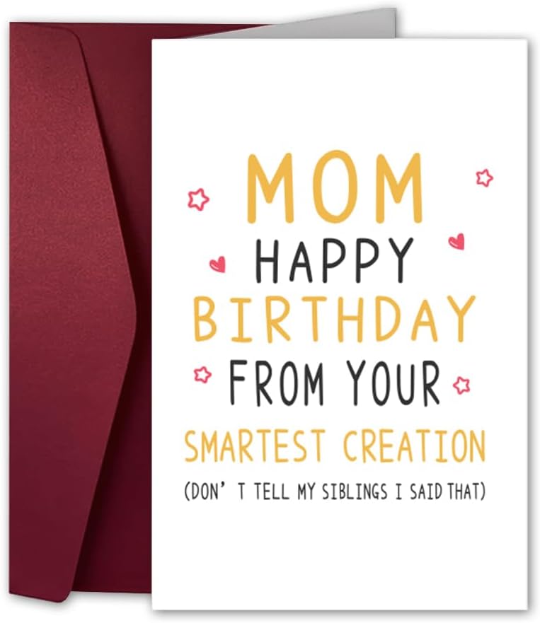 13" Pink Happy Birthday Gift Bag with Tissue Paper and Greeting Card for Party,Happy Birthday Gift Bag for Women Mother, Gift Bags Medium size(1 PCS Pink, Attach Mom Cards)