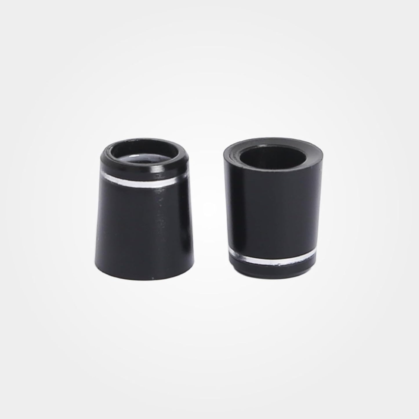 Mariyandh 12 Pcs ' Black Golf Club Ferrules for Irons Shaft Universal with Single Silver Ring