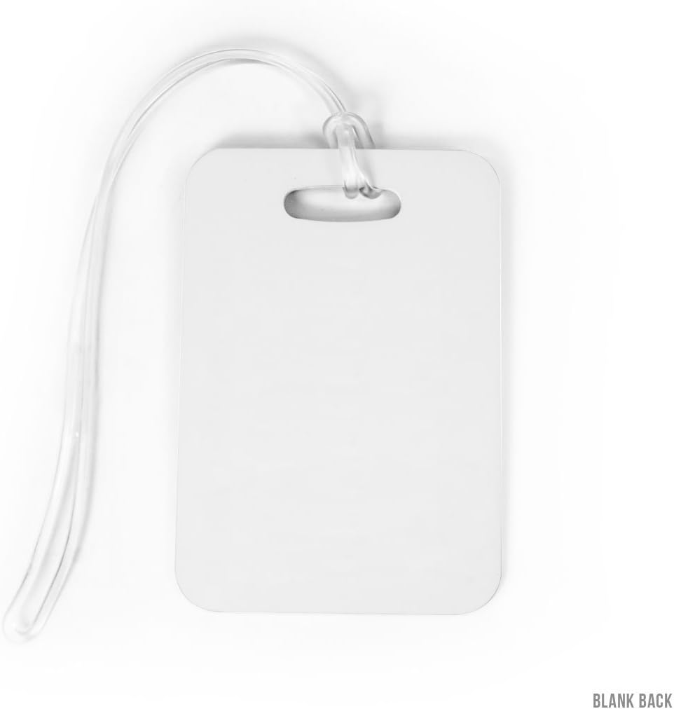 ChalkTalkSPORTS Golf Luggage Tag | Personalized Golf Ball Graphic | Medium