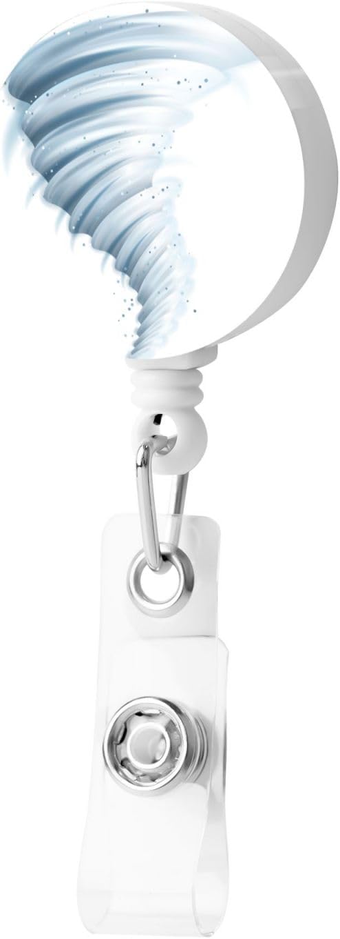 Tornado Badge Reels Retractable Badge Holder with Clip for Id Name Tag Office Worker Student Teacher Nurse Doctor