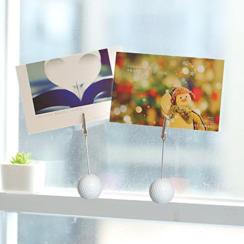 Golf Ball Shaped Table Number Holder Name Place Card Holder Memo Clip Holder Stand Note Holder Pictures Card Paper Menu Clip