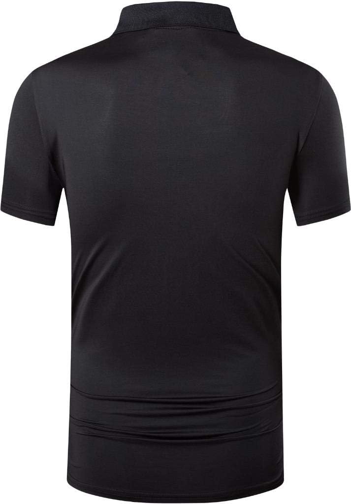 jeansian Men's Sport Outdoor Quick Dry Fit Short Sleeves Polo Tee Shirt Tshirt T-Shirt Tops Golf Tennis Bowling LSL195