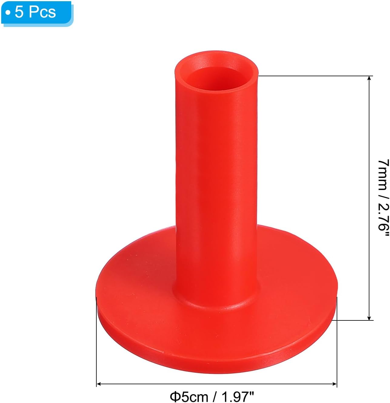 PATIKIL Rubber Golf Tees, Tall Practice Training Driving Range Tee Stable Ball Holder