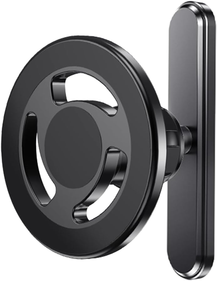 Magnetic Golf Cart Phone Holder, Alloy Phone Mount, Compatible with MagSafe iPhones Series Equipment and All Non-Magnetic Phones Fits EZGO/Club Car/Golf Cart Accessories, Gift for Men Women