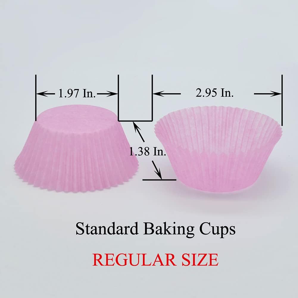 Purple Cupcake Liners Greaseproof Paper Standard Baking Cups for Party and More, 150-Count