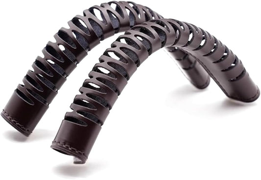 Jiesinlov 2Pcs Bag Handle Wrap Covers for Speedy 25 30 35,Vachetta Leather Grip Protector Strap,Stain and Abrasion Resistant(Coffee)