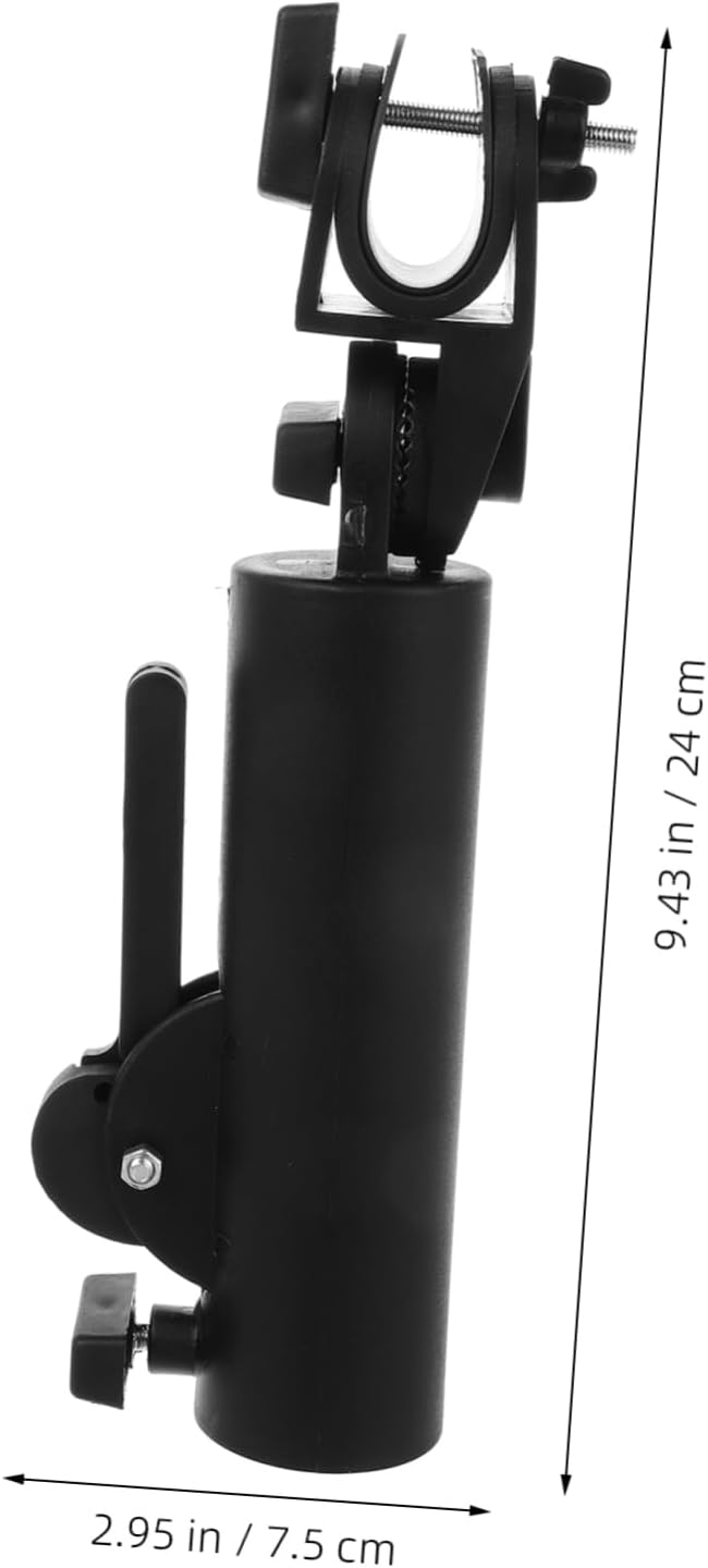 Golf Cart Umbrella Holder Adjustable Clamp Stand for Multi-Purpose Use Versatile Design for Golfing Secure Stability for Windy Conditions