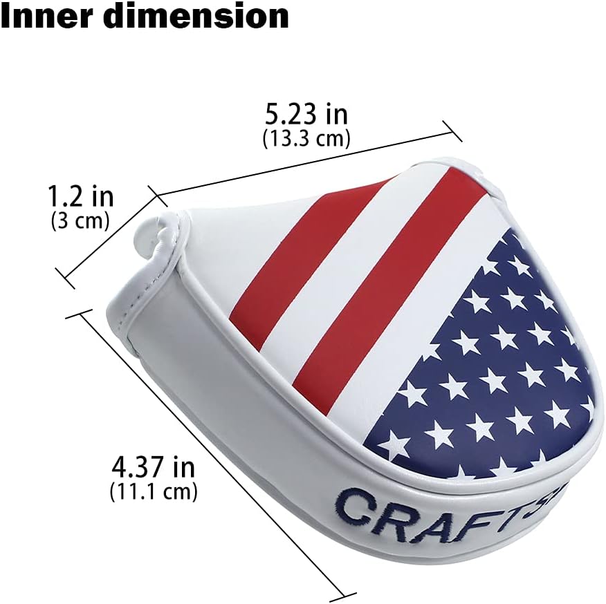 CRAFTSMAN GOLF USA America Mallet Blade Putter Cover Headcover for Scotty Cameron Odyssey LAB