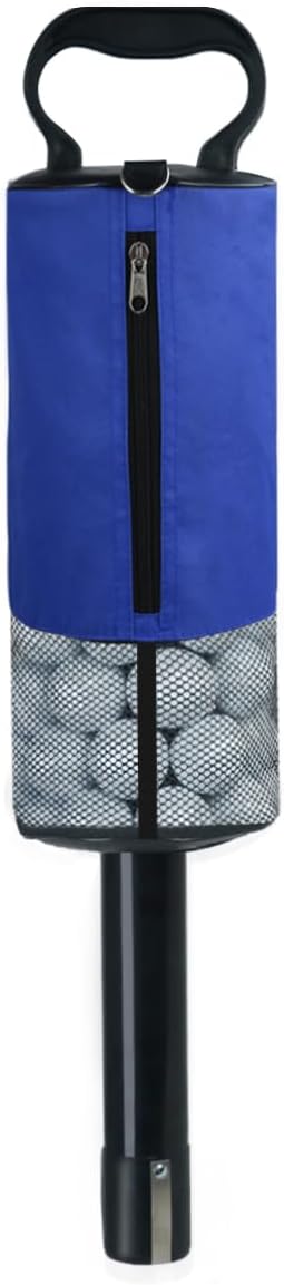HOW TRUE Golf Ball Retriever, Portable Shag Bag Golf Ball Pick Up with Removable Plastic Tube, Pocket Shagger Storage