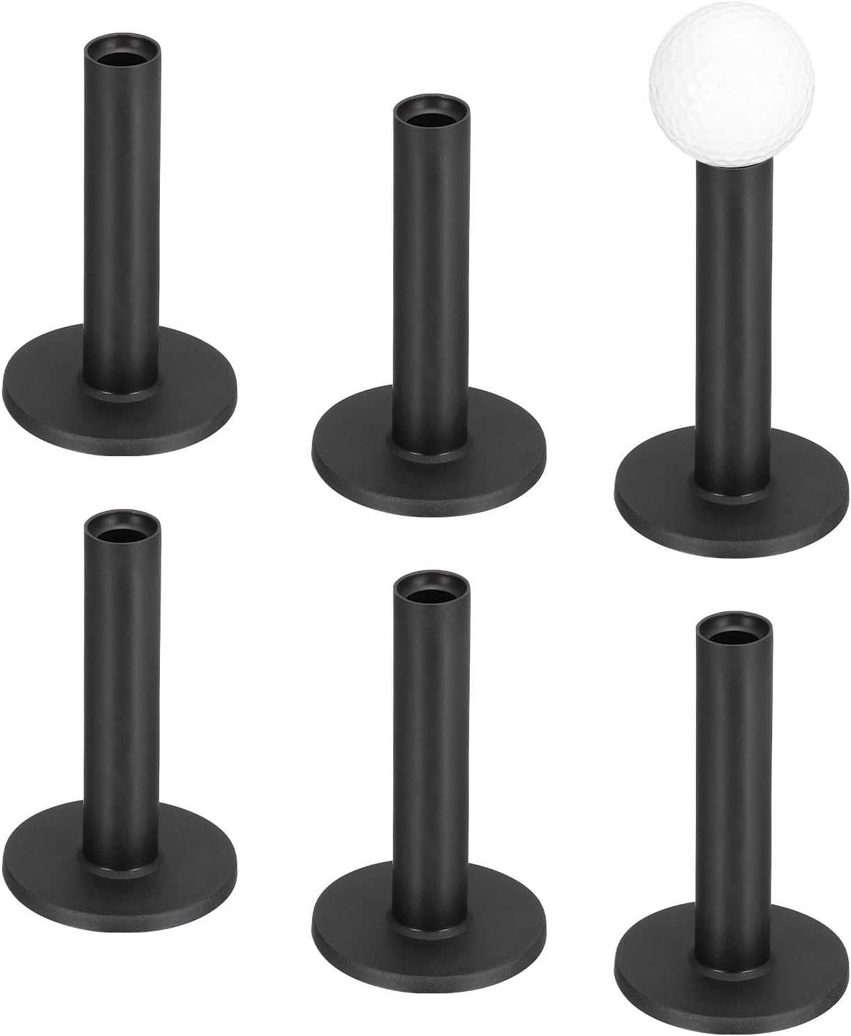 Rubber Golf Tees [] - Flexible Stable Ball Holder Use for Home & Outdoor & Indoor Tall Training Driving Range - [] Hitting Mats