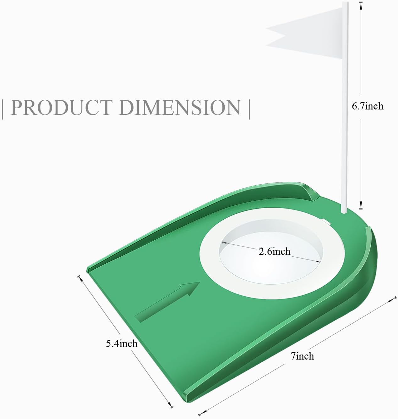 Golf Putting Cup with Flag Golf Putting Hole Practice Training Aids, Indoor Golf Putting Hole