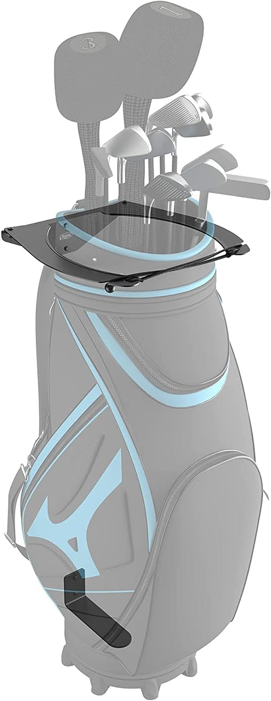 Koova Golf Bag Storage Rack | Sturdy Metal Wall Mount Garage Organizer for Golf Clubs | Fits Any Size Cart or Stand Bag | Easy Install & Use (Hardware Incl.) | Gets Your Clubs Off The Floor | USA Made