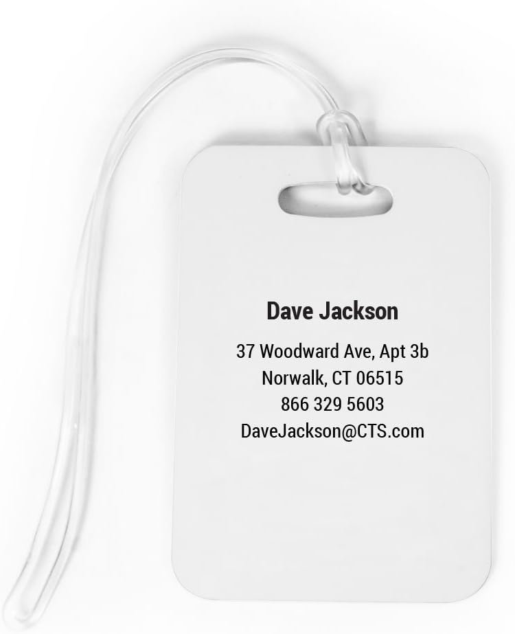 ChalkTalkSPORTS Golf Luggage & Bag Tag | USA Golfer | Custom Info on Back | Small