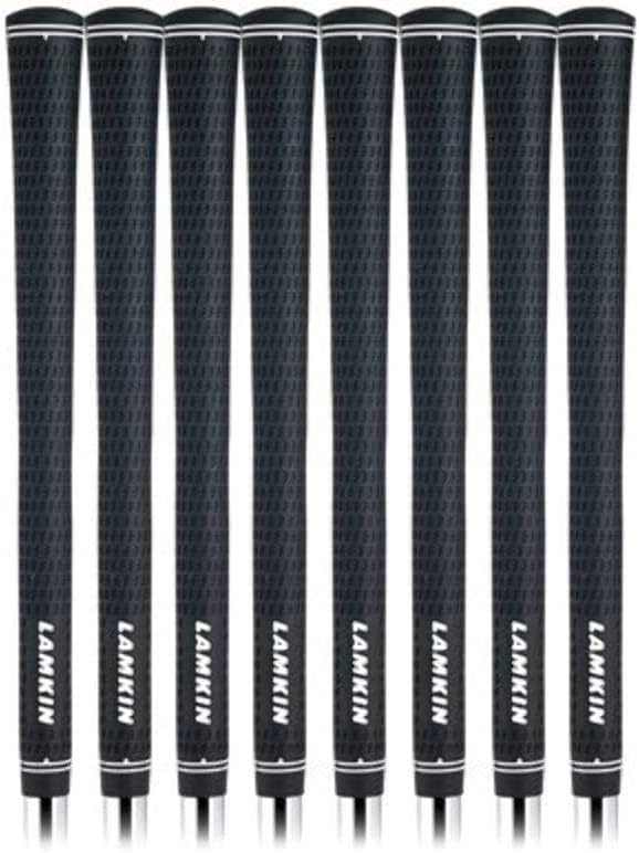 Lamkin Crossline Black Golf Grip Bundle (8 Piece), Standard