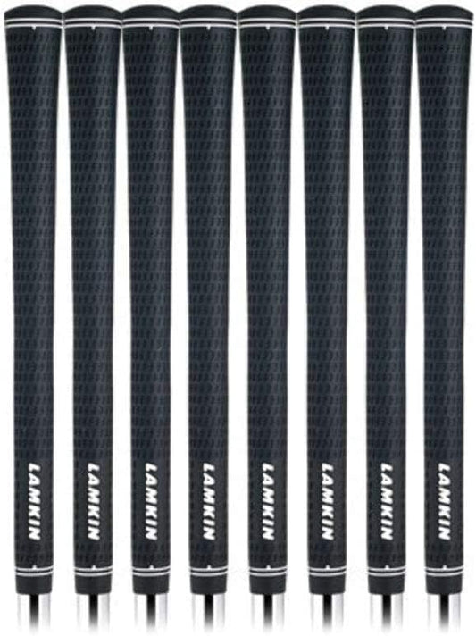 Lamkin Crossline Black Golf Grip Bundle (8 Piece), Standard