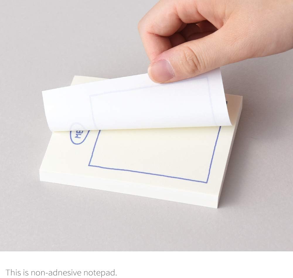 Monolike Memopad Sketch Planning design SET - 4 Packs, 4 Different Designs, 100 Sheets Per Pad, Total 400 Sheets, Note pads, Writing pads, 3.15 x 4.17 Inches