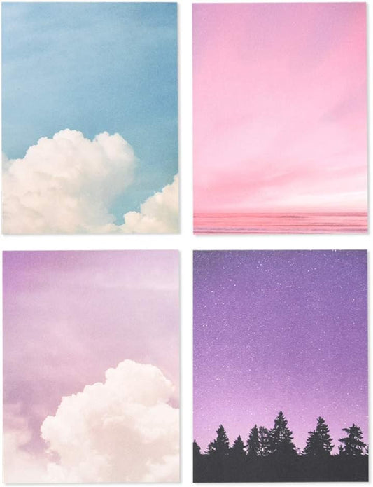 Monolike Memopad Feeling ver.2 design SET - 4 Packs, 4 Different Designs, 100 Sheets Per Pad, Total 400 Sheets, Note pads, Writing pads