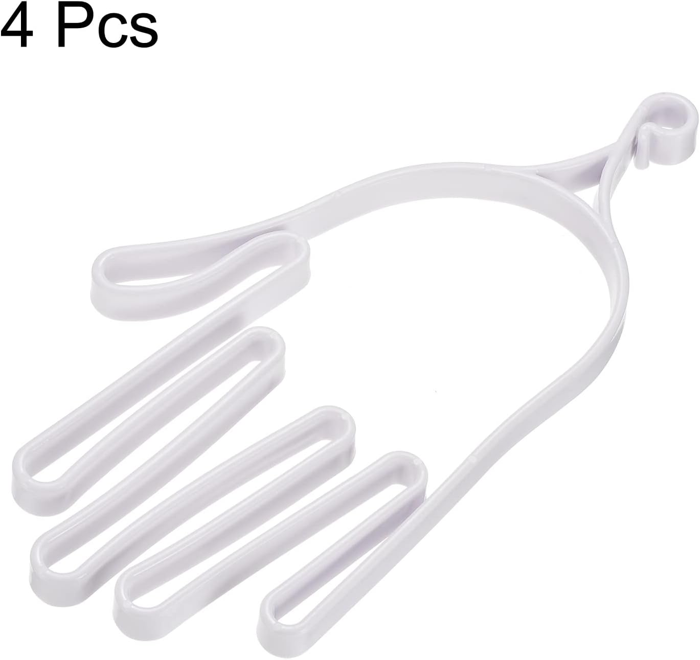 PATIKIL Golf Gloves Stretcher, 4 Pack Plastic Keeper Support Rack Holder Dryer Hanger Frame for Sports Gloves Maintenance, White