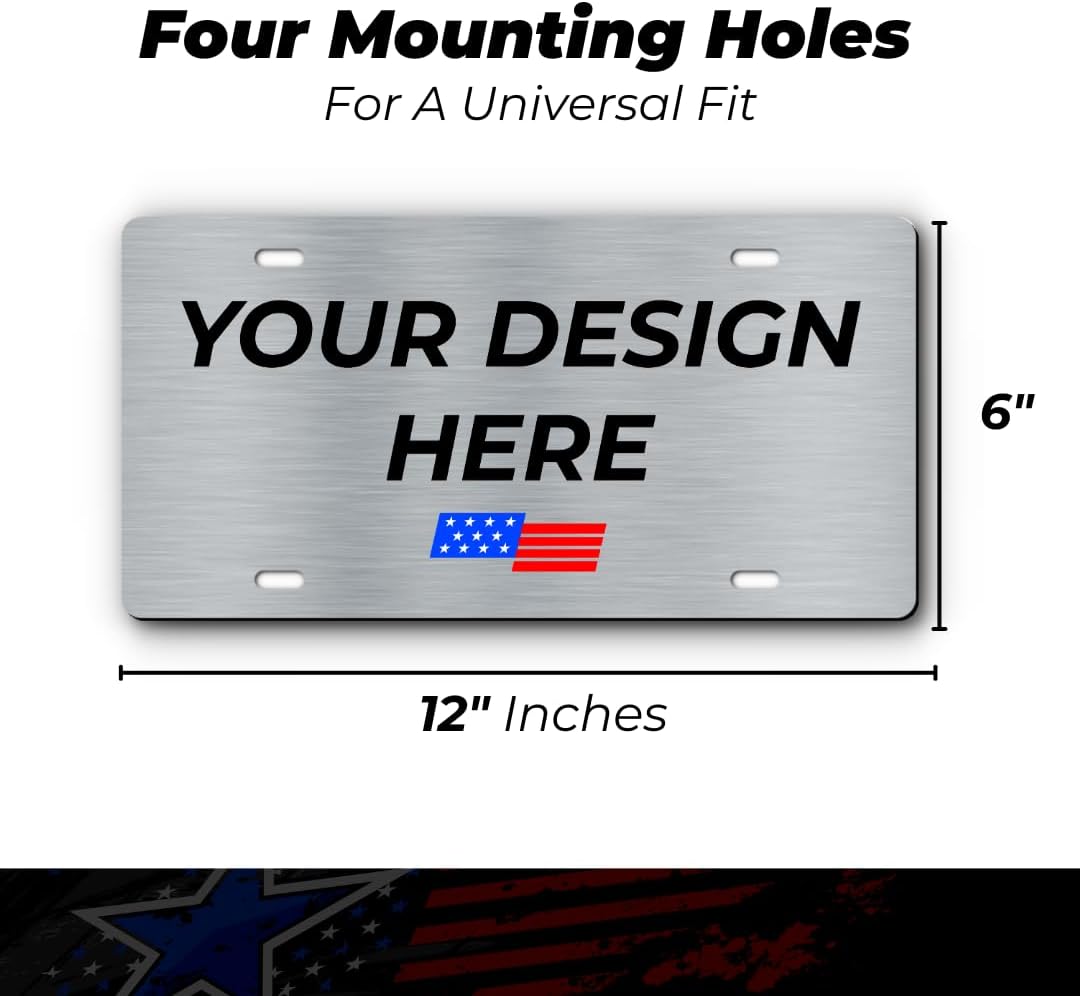 Personalized Custom Vanity License Plate for Cars & Trucks - Decorative Novelty Auto Accessory for Garage, Bar, or Home Display - Upload Your Logo for Your Business (Nature)