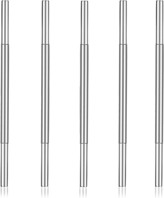 5 Pcs Golf Club Extensions Steel Shaft 0.60" Golf Shaft Extension Golf Club Shaft Extensions Putter Extension kit for Iron and Wood Golf Clubs Length Adjustment