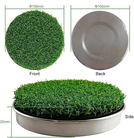 Upgrade Your Home Golf Game: Set of Metal-Base Golf Hole Cups for Ultimate Putting Practice