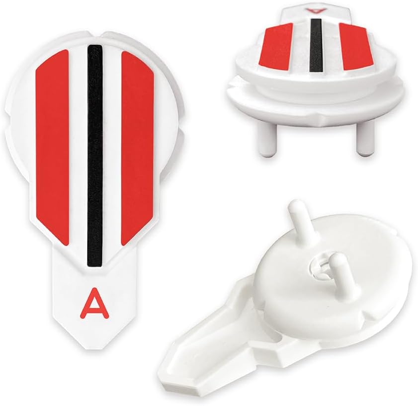 Putting Alignment Aid Tool - Golf Ball Marker - Rotate to Aim - Golf Gift Accessory for Men & Women Golfers - USGA Compliant