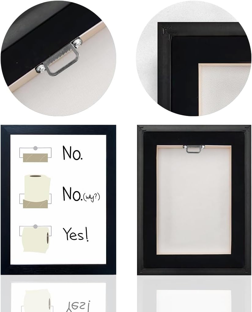 Bathroom Picture Wall Decor, Toilet Paper Bathroom Rule Wall Art, Bathroom Sign, Bahtoom Quote Paintings for Wall