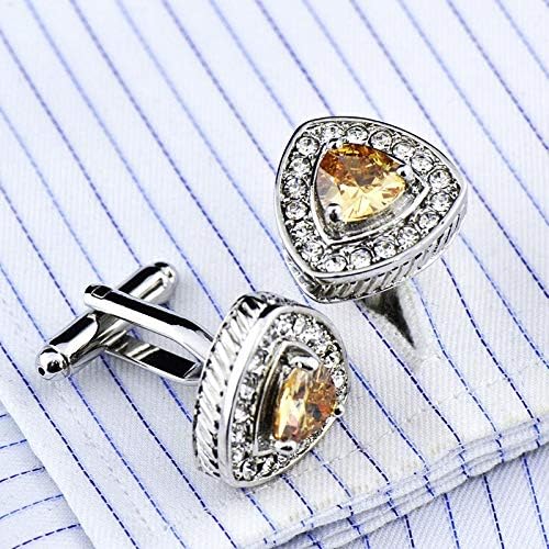 S&W Wedding Cufflinks for Men Cuffs with Gift Box Business for Tuxedo Shirts